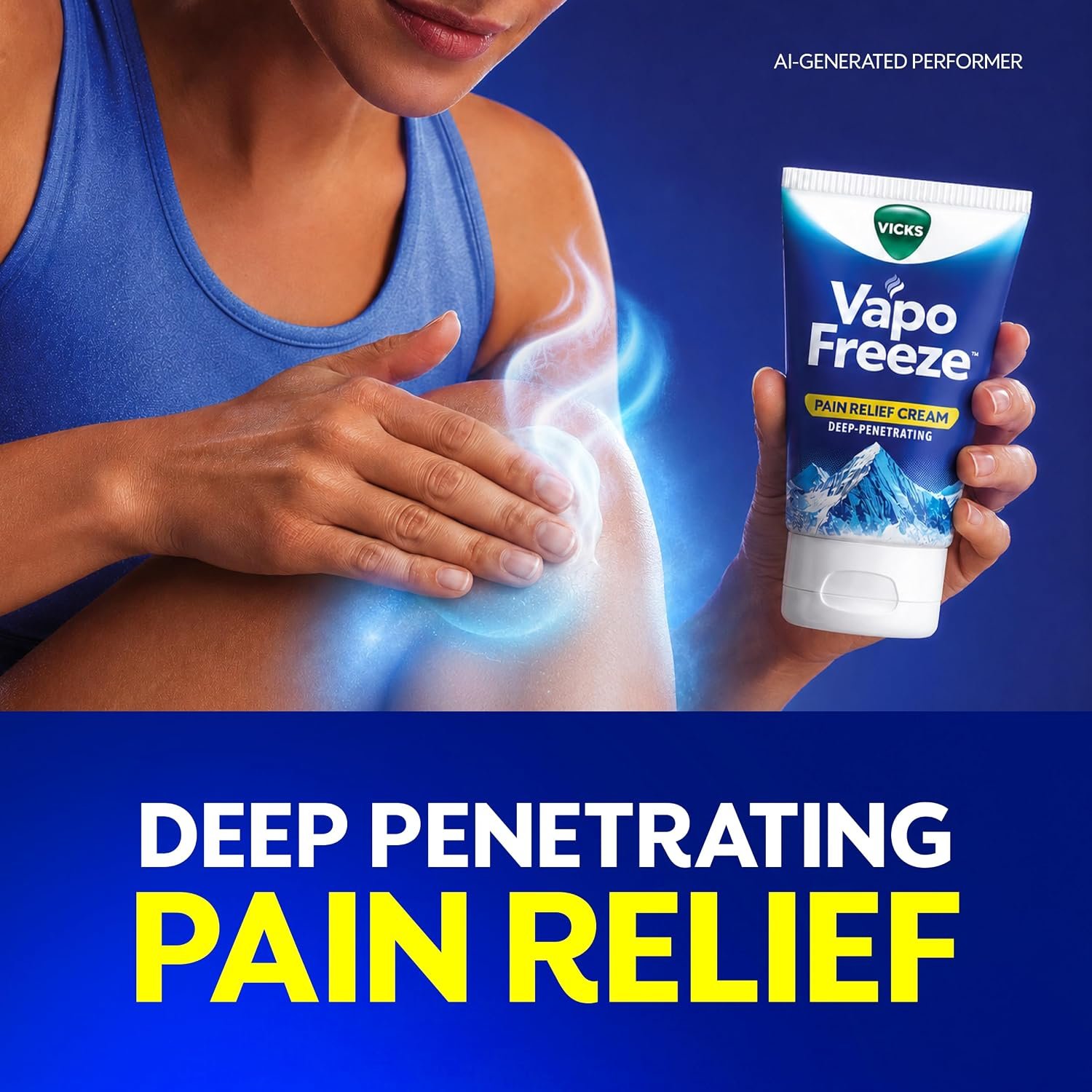 Vicks VapoFreeze Topical Pain Cream 3.0oz, Maximum Strength Menthol+ for Muscle Pain Relief, Joint Pain Relief, Knee Pain Relief, Back Pain Relief, Cream for Pain Relief, Topical Pain Relief - Image 8