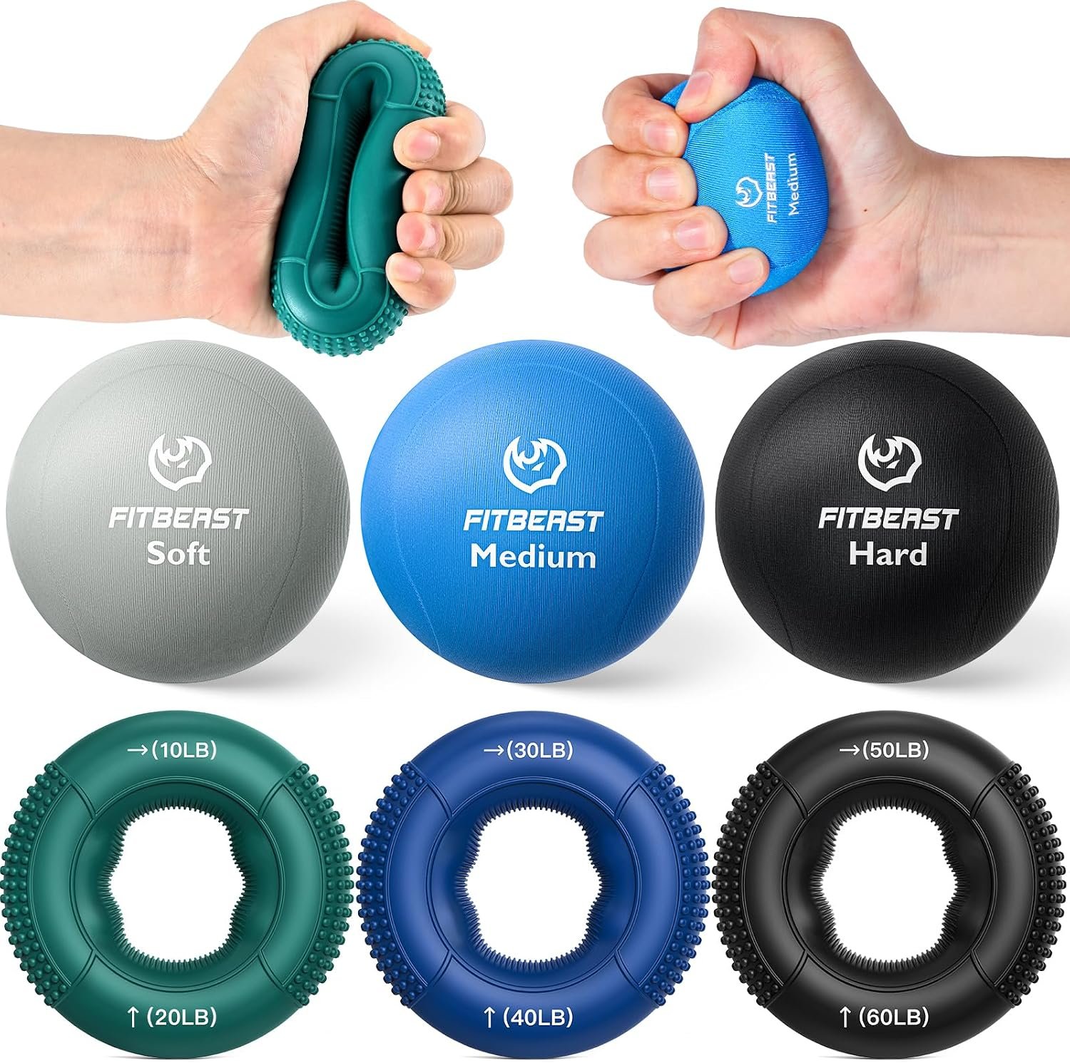 FitBeast Grip Strength Trainer, Fin...