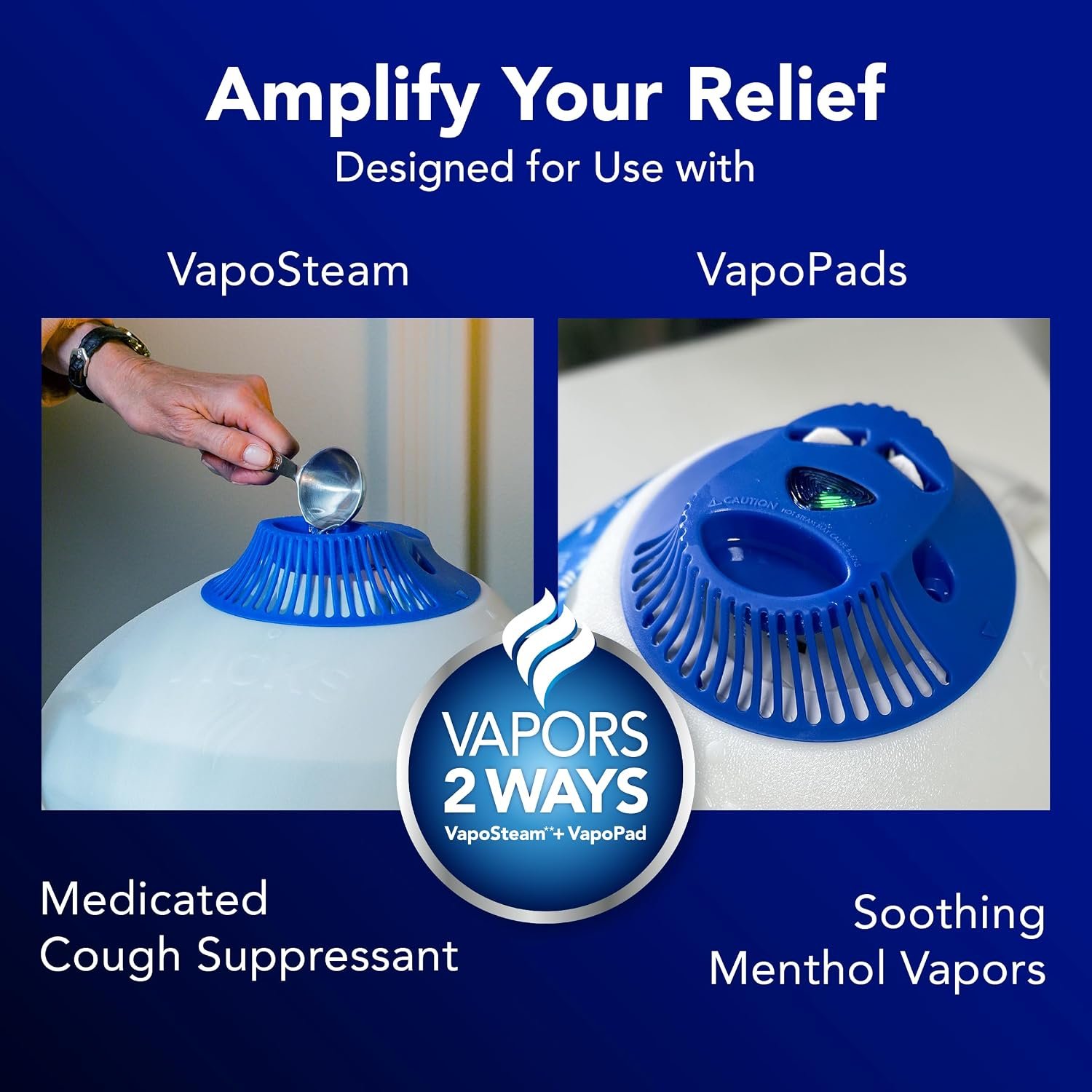 Vicks VapoPads Original Menthol Scent Refill Pads Humidifiers and Sinus Inhaler, 20-Pack VapoSteam Medicated Liquid Camphor Cough Suppressant, Compatible Humidifiers, 8 Oz - Image 3