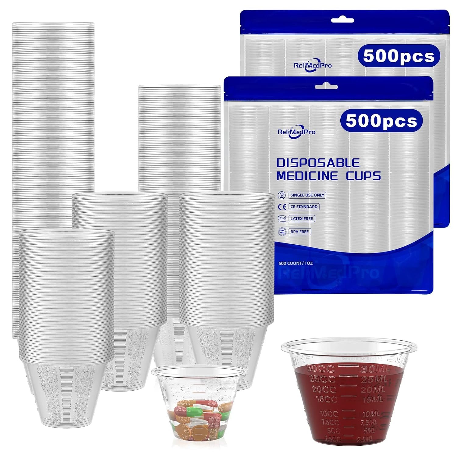 ReliMedPro Disposable Medicine Cups...