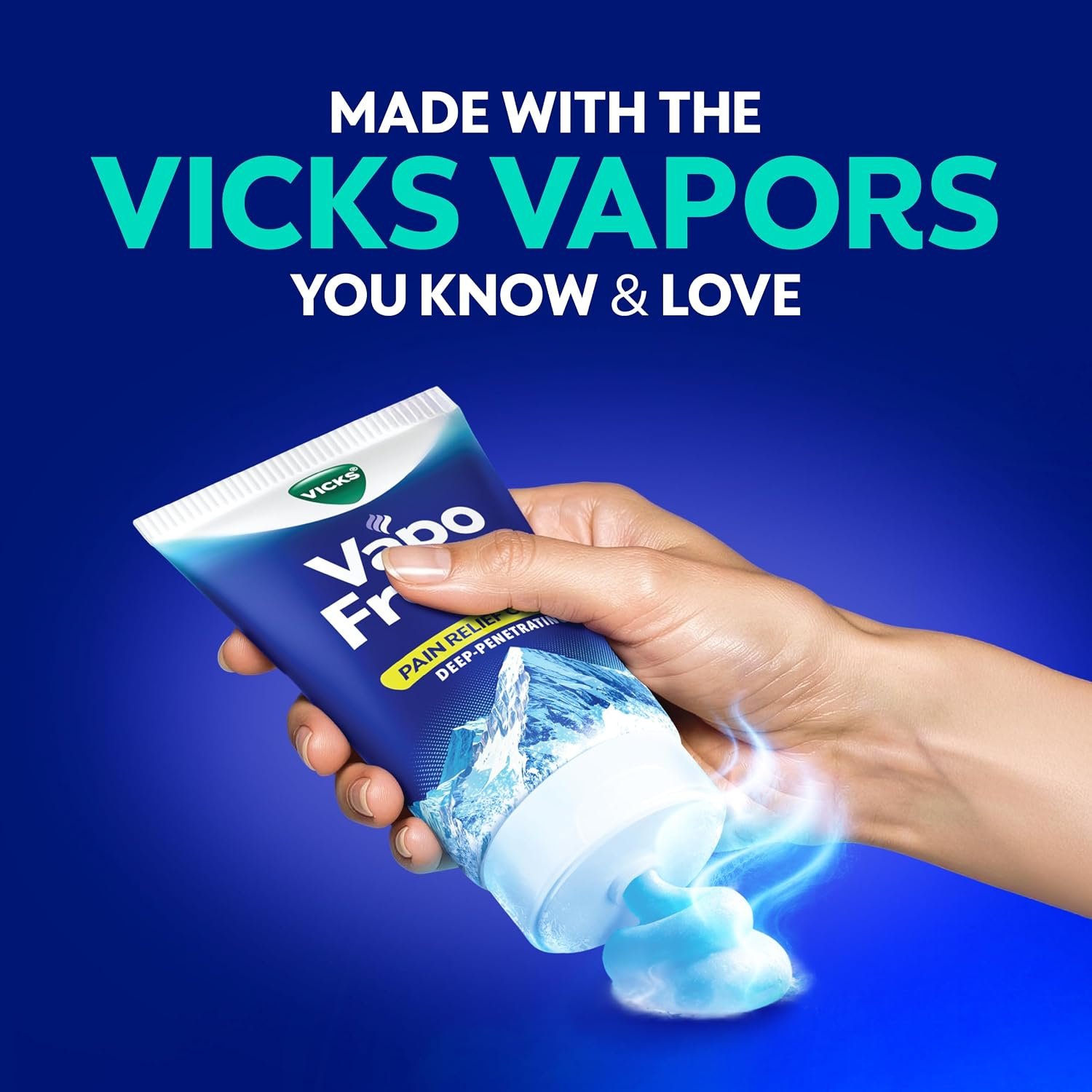 Vicks VapoFreeze Topical Pain Cream 3.0oz, Maximum Strength Menthol+ for Muscle Pain Relief, Joint Pain Relief, Knee Pain Relief, Back Pain Relief, Cream for Pain Relief, Topical Pain Relief - Image 7