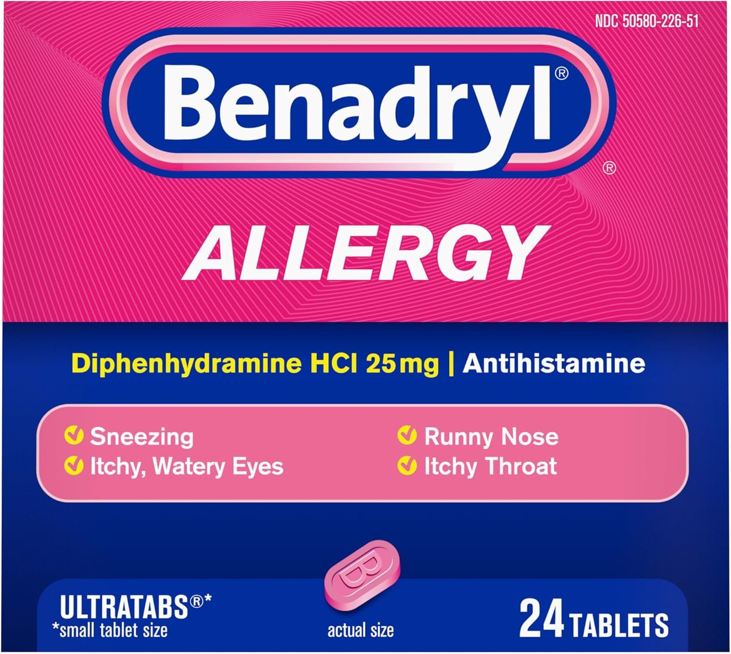Benadryl Allergy Relief Ultratabs, ...