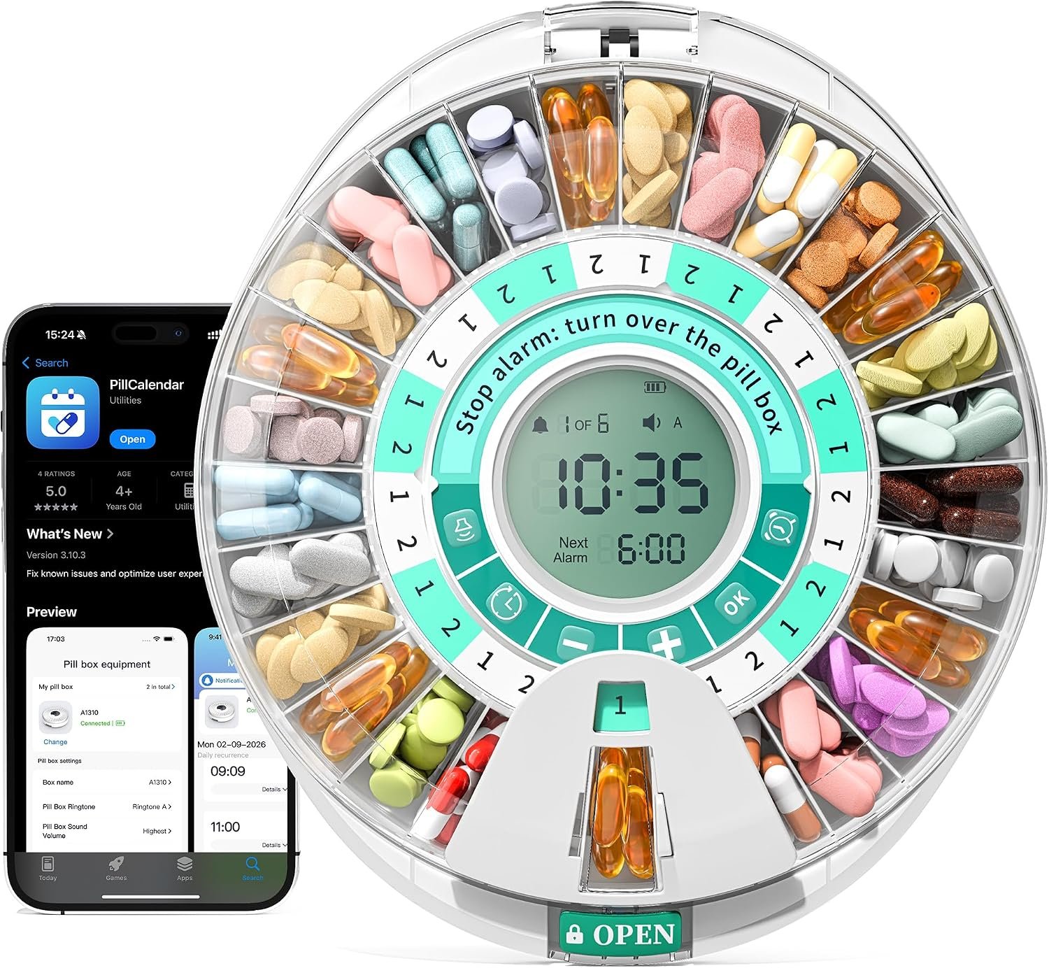 Betife Automatic Pill Dispenser,28-...