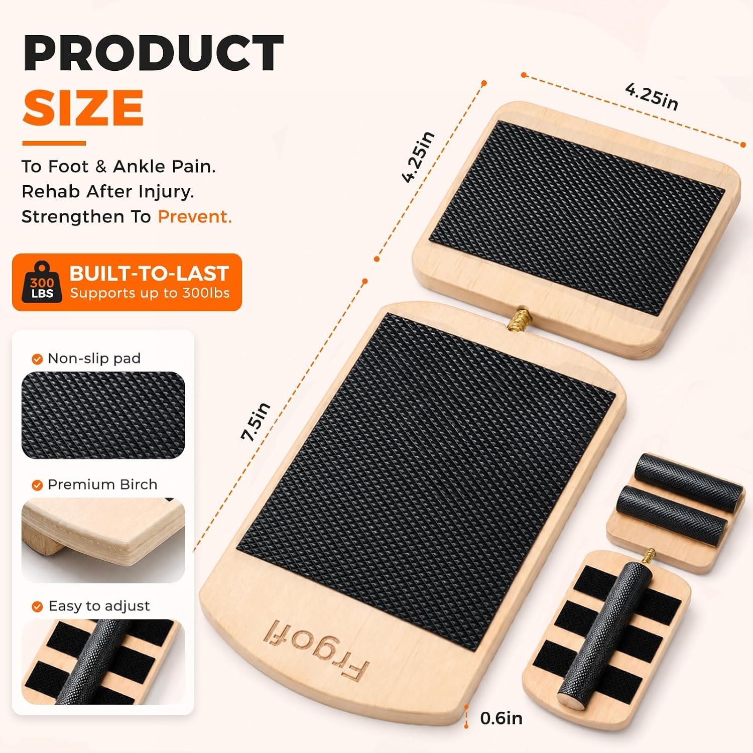 Adjustable Balance Board for Ankle Strengthening & Stability - Image 4
