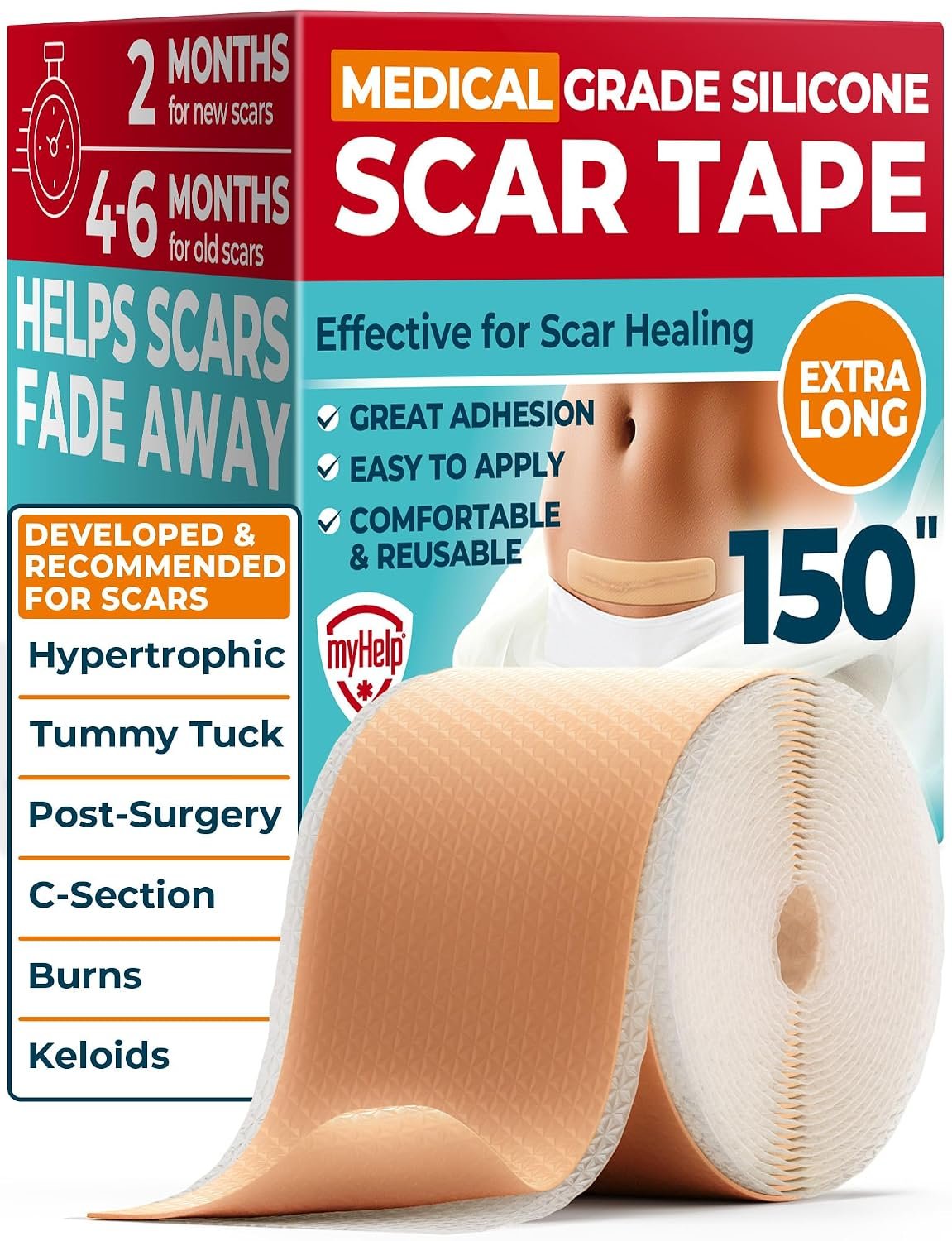 Medical Grade Silicone Scar Tape &#...