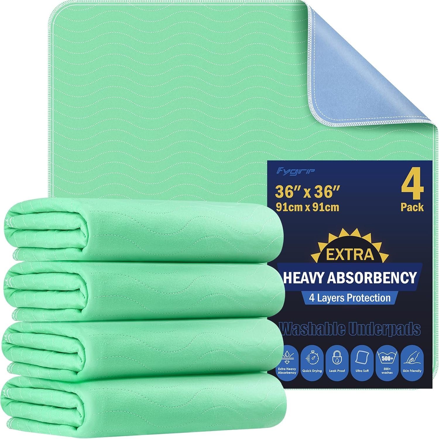 4 Pack 36” x 36” Extra Heavy Ab...