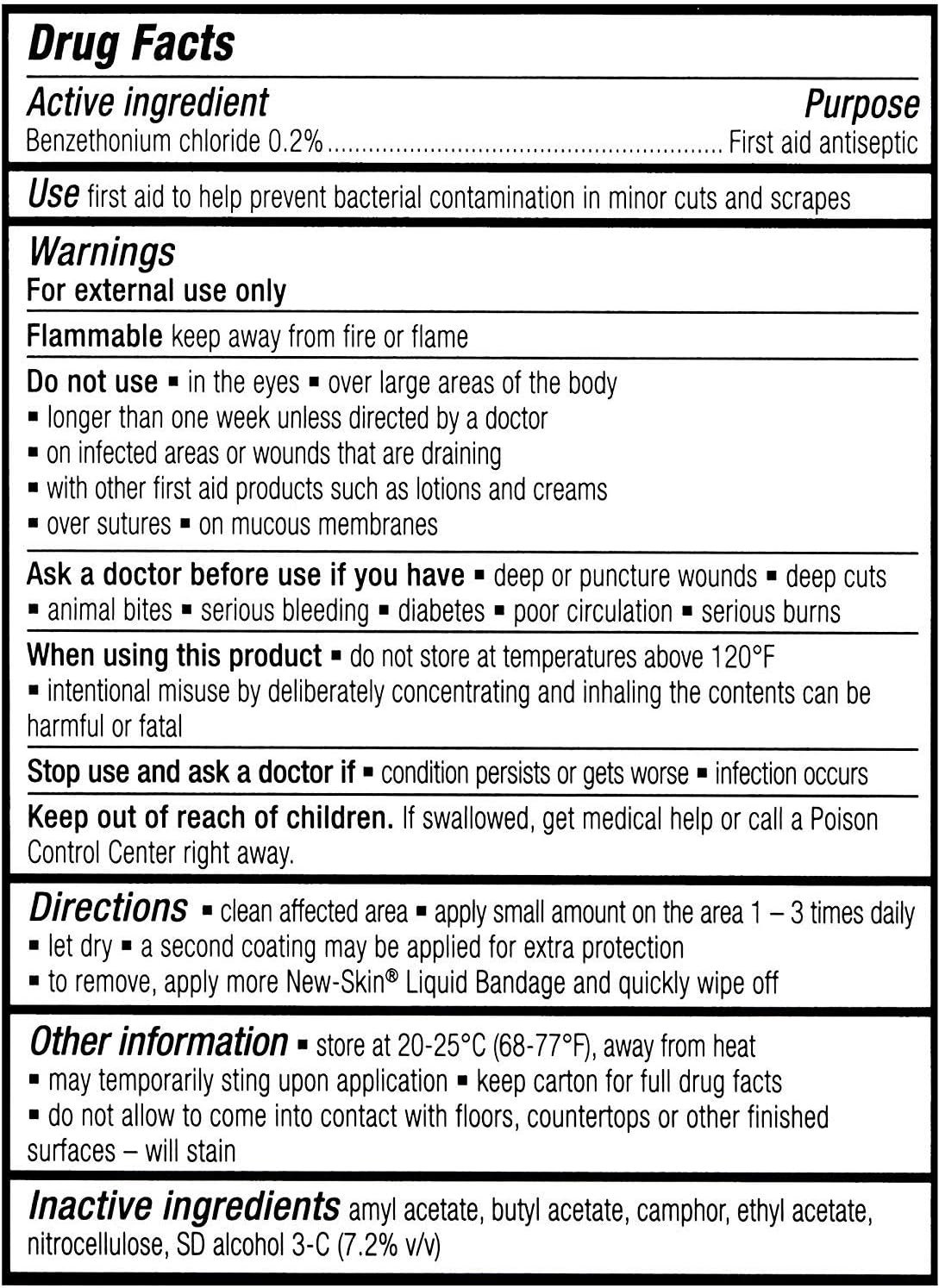 NEW-SKIN Liquid Bandage, Waterproof for Scrapes and Minor Cuts, 1 Ounce (Pack of 2) - Image 12