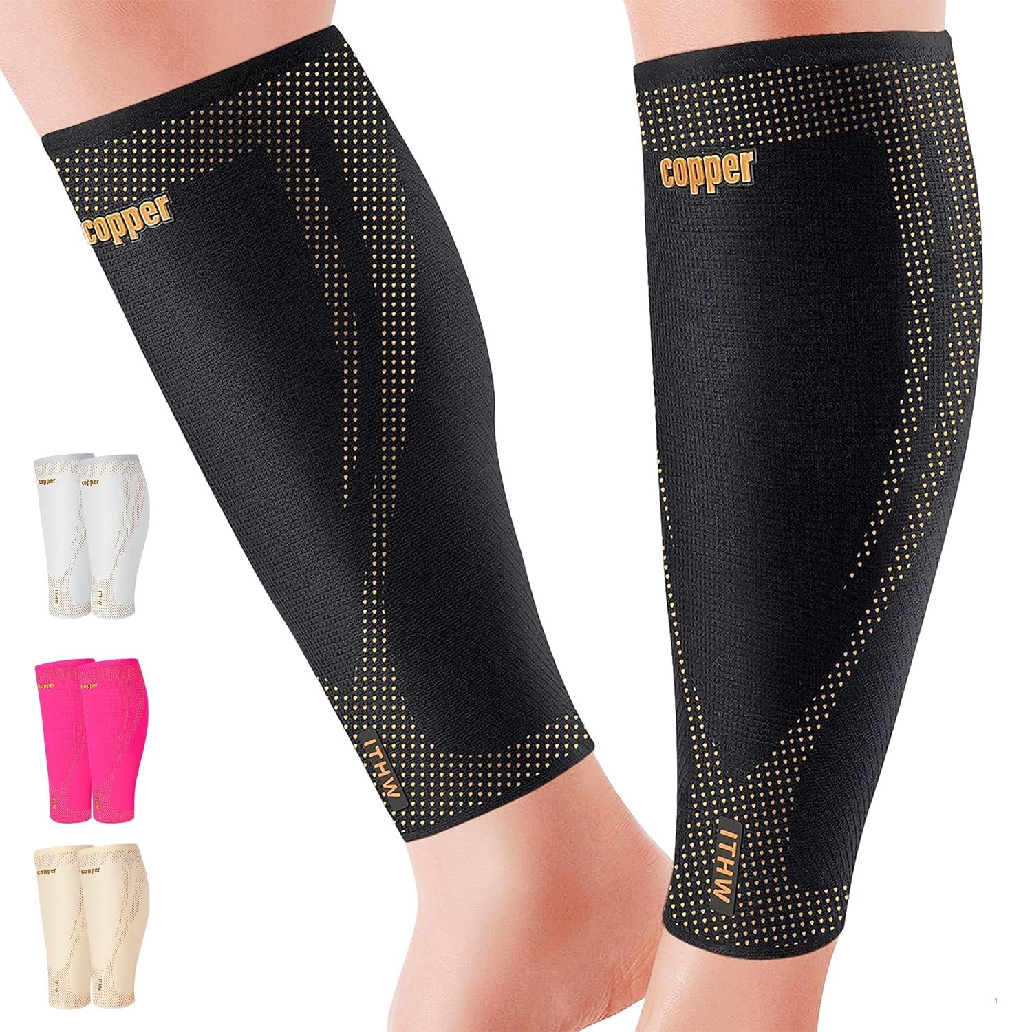 Copper Calf Compression Sleeves for...