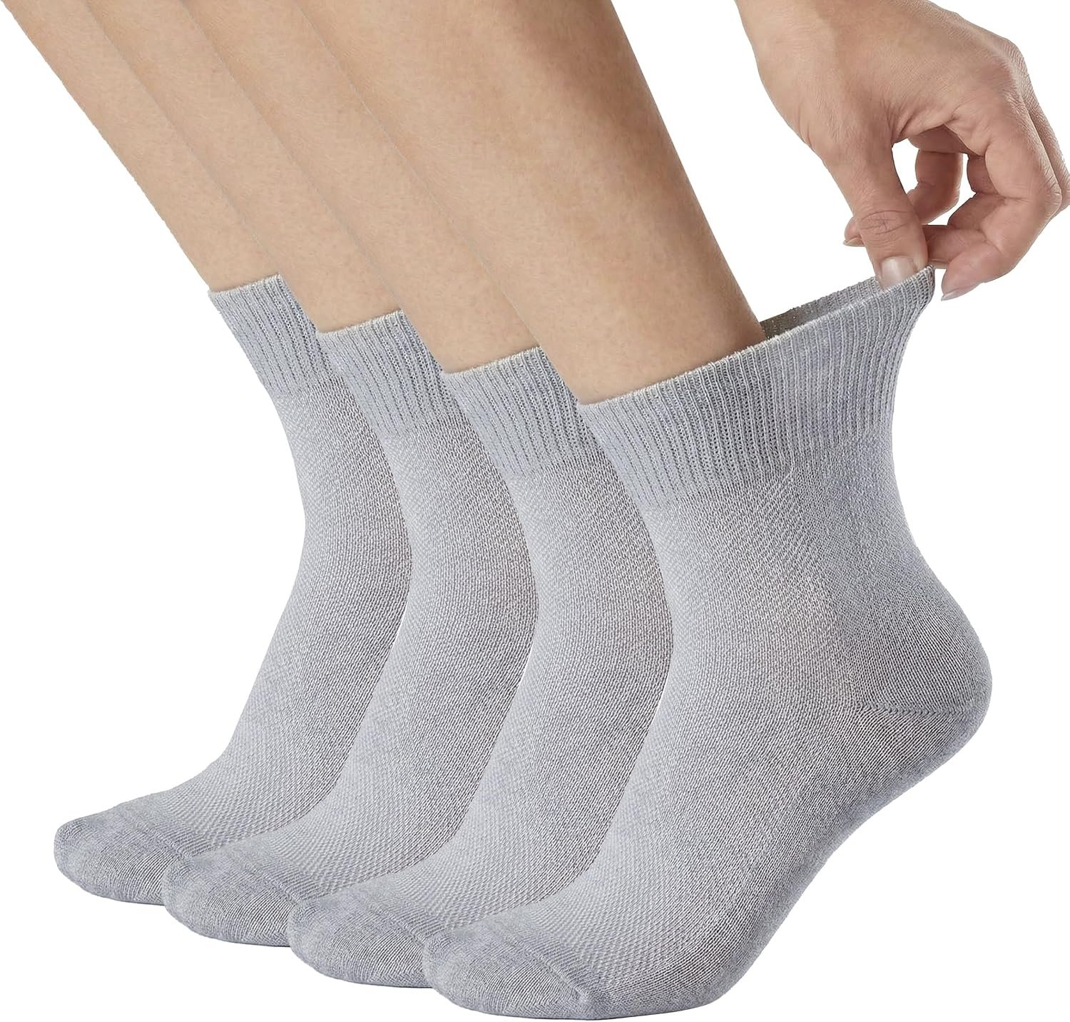 Facool 4 Pairs Merino Wool Diabetic...