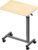 WOTURE Pneumatic Adjustable Overbed Bedside Table with Wheels – Hospital & Home Use, Medical Bed Table, Mobile Standing Desk, Rolling Laptop Cart, Non Tilt Surface(23.6″ L x 15.7″ W, Maple)