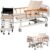 Premium 10 in1 Function Medical Beds with Wheelchair Function, Manual Hospital Bed with Mattress, Quiet Wheelss, Up to 440 LBS (213 * 106 * 53 cm)