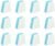 Nispira Fine Blue and White Disposable Air Filters Compatible with ResMed S7 S8 CPAP Machine, 12 Filters