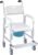 VEVOR Bedside Commode Chair with Wheels 4-in-1 Shower Wheelchair for Senior