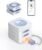 28-Day(1X) Automatic Pill Dispenser (Expandable Tray) – App & On-Device Setup by Family, LCD Display, Digital Lock, Sound & Light Alerts- Safe Medication Organizer for Dementia Seniors(2-Tray, White)