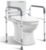 WeHwupe Toilet Safety Rail for Seniors, Height & Width Adjustable Frame