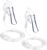 2PCS M Oxygen Mask with 6.6 Ft Tubing and Adjustable Strap
