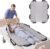NIHAO Bed Positioning Pad 43″ x 36″ with 8 Reinforced Handles & Pockets, Comfortable Flannel Transfer Sheet for Turning, Lifting & Repositioning Multipurpose Repositioning Pad, Navy Blue