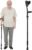 Forearm Crutches Spring Assist Crutches for Adults Not a Pair ﻿ | Height Adjustable, Comfortable, Arm Crutches Forearm with Anti-Slip Tips,Walking Crutches with Cuffs for Seniors Rehab, Black