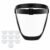 Clear Full Face Shield for Yard Work and Weed Eating | Anti-Fog Face Shield Mask with Adjustable Headband, Bottom Vent for Airflow, Plus an Included Dust Pad to Help Block Dust