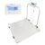 VisionTechShop MVW1 Heavy Duty Wheelchair Scale Platform 1000lb x 0.5lb / 500kg x 0.2kg, Intergrated Foldable Handle and Wheels for Easy Portability, Large LCD Display with Backlight – 1 Piece