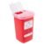 Alcedo 1 Quart Sharps Container (1-Pack) for Needle & Syringe Disposal | Small & Portable, Built-In Needle Removal Port, Temporary Safety Closure, Clear Lid, Ideal for Home, Travel & Professional