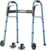 X8 Walkers for Seniors, Folding Walker with 2 Skis and 5″ Wheels