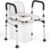 Toilet Seat Riser for Seniors, Raised Toilet Seat with Handles – FSA/HSA Eligible, Adjustable Height & Width, Supports 400 lbs – Universal Fit for Elderly, Handicap, Post-Surgery & Pregnancy