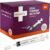 3ml Syringe With Cap (100 Pack) | Oral Dispenser Without Needle, Luer Slip Tip | Individually Wrapped Medicine Dropper For Infants & Pets