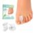 Welnove 12-Pack Gel Toe Separators – Bunion Pads – Toe Spacers for Straightening Overlapping Toes for Men and Women – Transparent