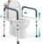 PELEGON Toilet Safety Rails (350 lb) – Adjustable Toilet Safety Frame & Rails, Toilet Safety Rail for Elderly Adults, Toilet Handles for Seniors, Toilet Bars for Elderly & Handicap