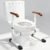 Toilet Safety Rails for Elderly with Solid Wood Handles, Heavy Duty Thickened Toilet Safety Frame, 520 LBS Capacity, Adjustable Height & Width, Handles for Seniors & Disabled