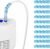 10 Pack Oxygen Tube Support Crimp Straightener, Blue