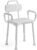 Loyoda Shower Chair for Inside Shower with Back & Arms, Ideal for Seniors | Height Adjustable Shower seat for Disabled, 350 lb Capacity, Non-Slip, Rust-Resistant Aluminum Frame