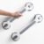 2 Pack Shower Grab Bars for Bathtubs and Showers, Easy to Install Suction Shower Handles for Bathroom Removable Handrails for Seniors Elderly Heavy Duty Safety Grip Waterproof Drill Free Gray | stable safety grip for seniors,elderly,bathtubs&toilet,heavy duty drill-free waterproof removable,handrails,easy install
