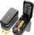 GAONLY Pill Cutter Splitter for Small and Tiny Pills, 1/2 1/3 1/4 Tablet | Stainless steel blade, easy clean, built-in storage. Arthritis-friendly. Works coated tablets & tiny vitamins. Black.