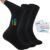 Facool Diabetic Socks for Men Women, Merino Wool Non-Binding Top Crew Socks with Cushion Sole, Seamless Toe 3 Pairs