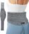 Magic Gel Microwave Heating Pad for Back Pain Relief, Clay Moist Heat Wrap with Adjustable Strap, Reusable Hot Therapy Pack for Lower Back, Period Cramps, Neck, Shoulder & Muscle Tension, Gray