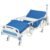 Real Relax Premium 2 Function Full Electric Hospital Bed, ICU Electric Medical Bed with 4 inch Foam Mattress & IV Pole, Dining Table Board and 5 inch Locking Casters, 530LBS Loading.
