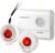 Caregiver Pager with 2 Wireless Call Buttons for Home Care
