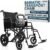 Vive Mobility Bariatric Transport Wheelchair for Adults – Supports 450lbs | Foldable, Heavy Duty Travel Wheel Chair – Portable, Transfer Aid with Swing Away Footrests & 22 Inch Wide Seat
