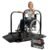 Double-Side Handle Wheelchair Scale with Dual Extended Detachable Ramp for Home Use Portable Heavy Duty Digital Medical Scale Weighing Platform 1000lbs x 0.2lbs