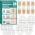 AZEN 28 Pack Wound Closure Strips, 3 Types Butterfly Bandages, Emergency Laceration Closure Kit, Repair Wounds Without Stitches, Quick Clot Zip Stitch Wound Closures Device
