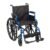 Drive Medical Blue Streak Lightweight Wheelchair, Footrests, 18″ Seat | Portable Folding Wheelchair Features Desk Arms, Durable Steel Frame and Swing-away Footrests for Easy Transport and Storage