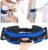 Gait Belt for Seniors, Transfer Belt with 7 Nylon Padded Handles | Medical Belt for Lifting Patients, Safety Gait Belt for Elderly Easy to Use Quick Release Buckle(Blue)