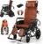 High Back Reclining Wheelchair for Adults 180° Full Recline