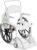 Etac Clean Self-Propelled Shower Wheelchair with 24 in Wheels, Elderly