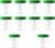 Disposable Specimen Collection Cups with Green Screw Cap – 125 ml | Leakproof Urine Sample Container with Graduated Scale for Lab, Travel, and Personal Use – 10 Pack