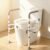 Raised Toilet Seat with Handles, Elevated Toilet Seat Risers for Seniors with Adjustable Padded Arms, Toilet Seat Lift for Elderly, Handicap, Elevated, Pregnant, Fit Almost Toilet