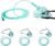 Adult Europe Elongated Standard Oxygen Mask with 6.6′ Tubing and Adjustable Elastic Strap – 3 Packs – Size XL