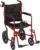Lightweight Expedition Transport Wheelchair with Hand Brakes, Red | Transport Wheelchair Featuring Lightweight Expedition Frame with Hand Brakes for Safety Daily for Everyday Use